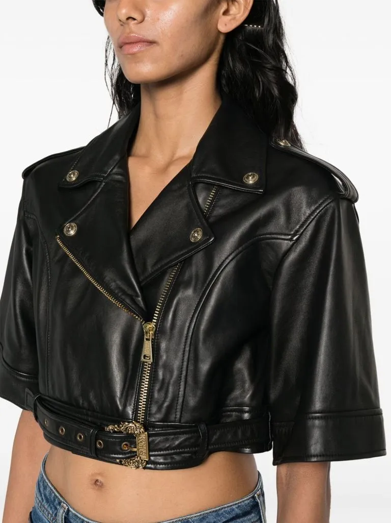 versace jeans couture Giacca in pelle