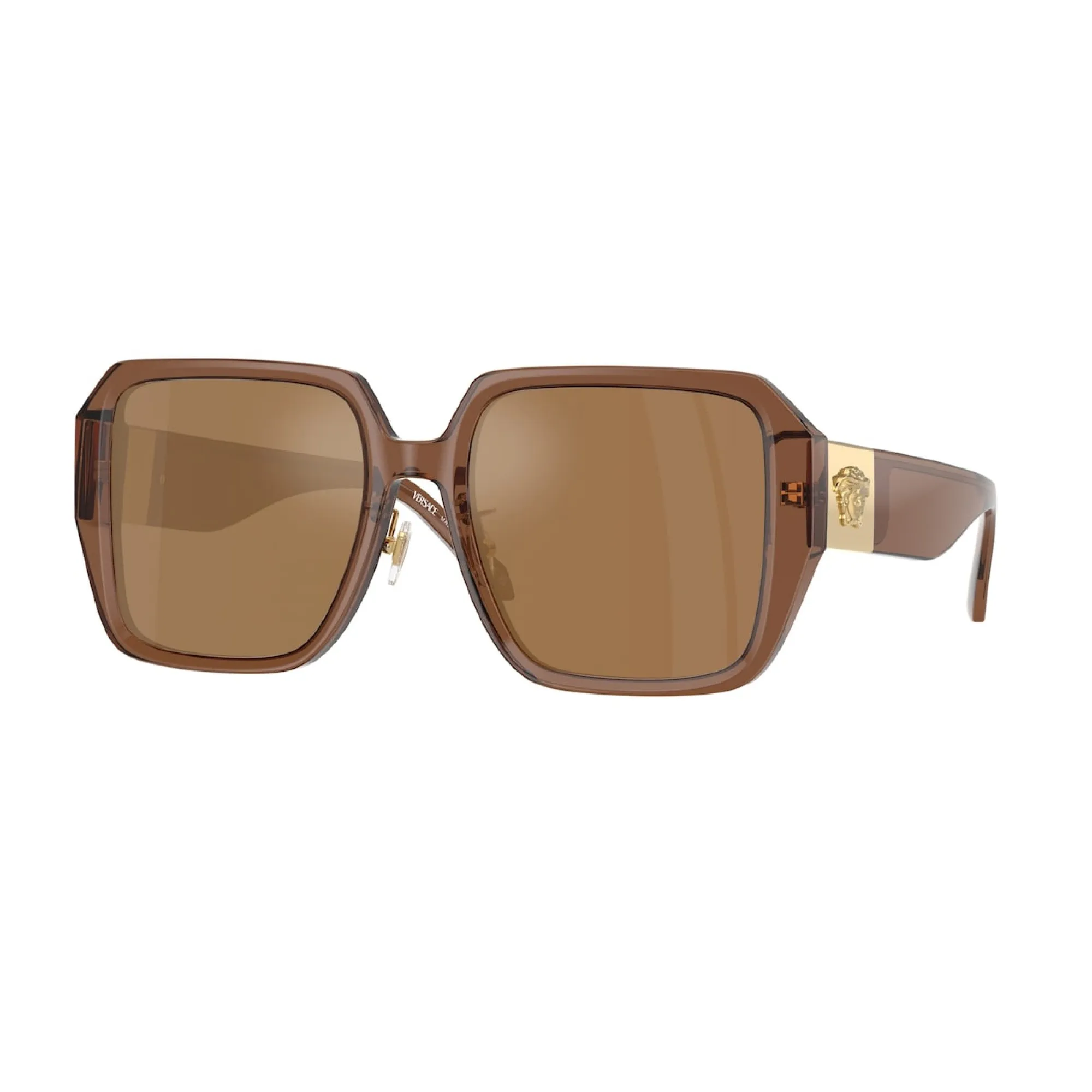   Versace VE 4472D - 5028/O Marrone Scuro Trasparente | Occhiale Da Sole Donna 