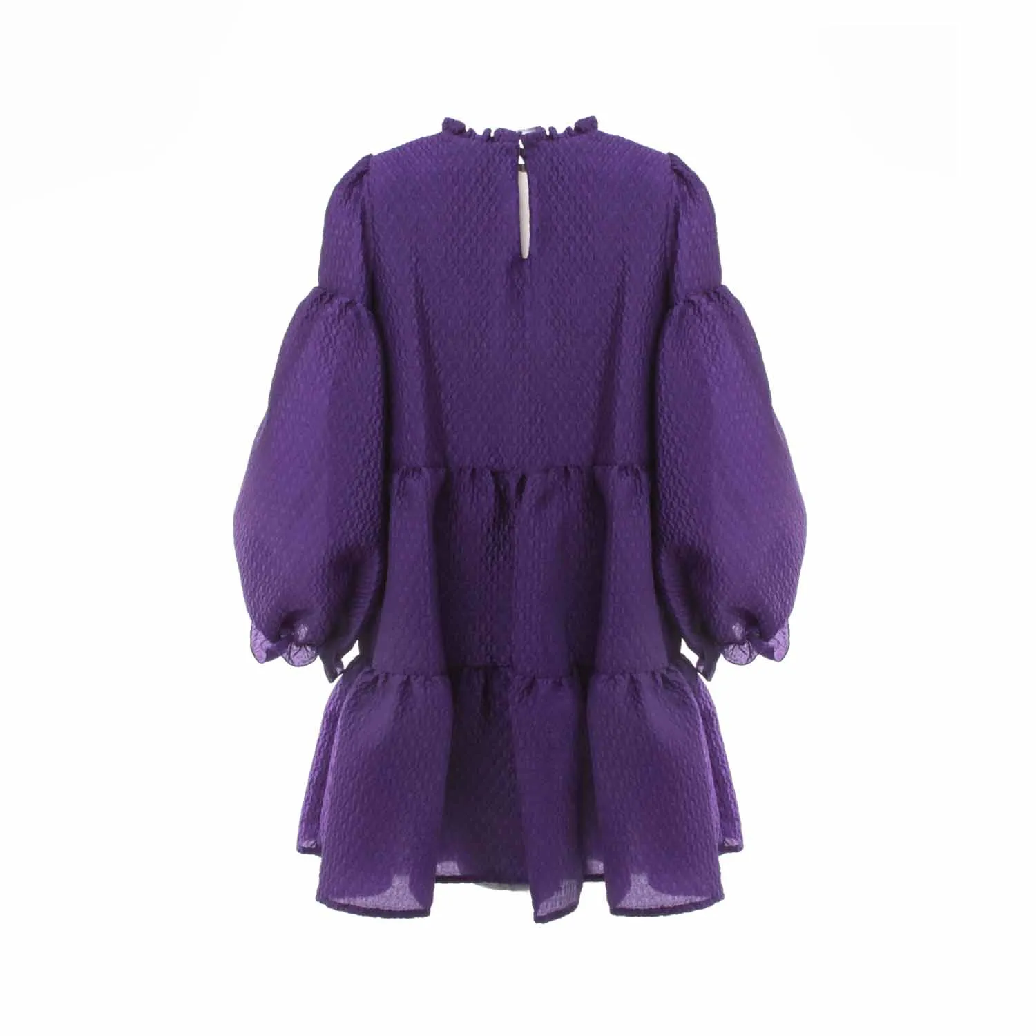 Vestito Drappeggiato Viola Bambina E Teenager