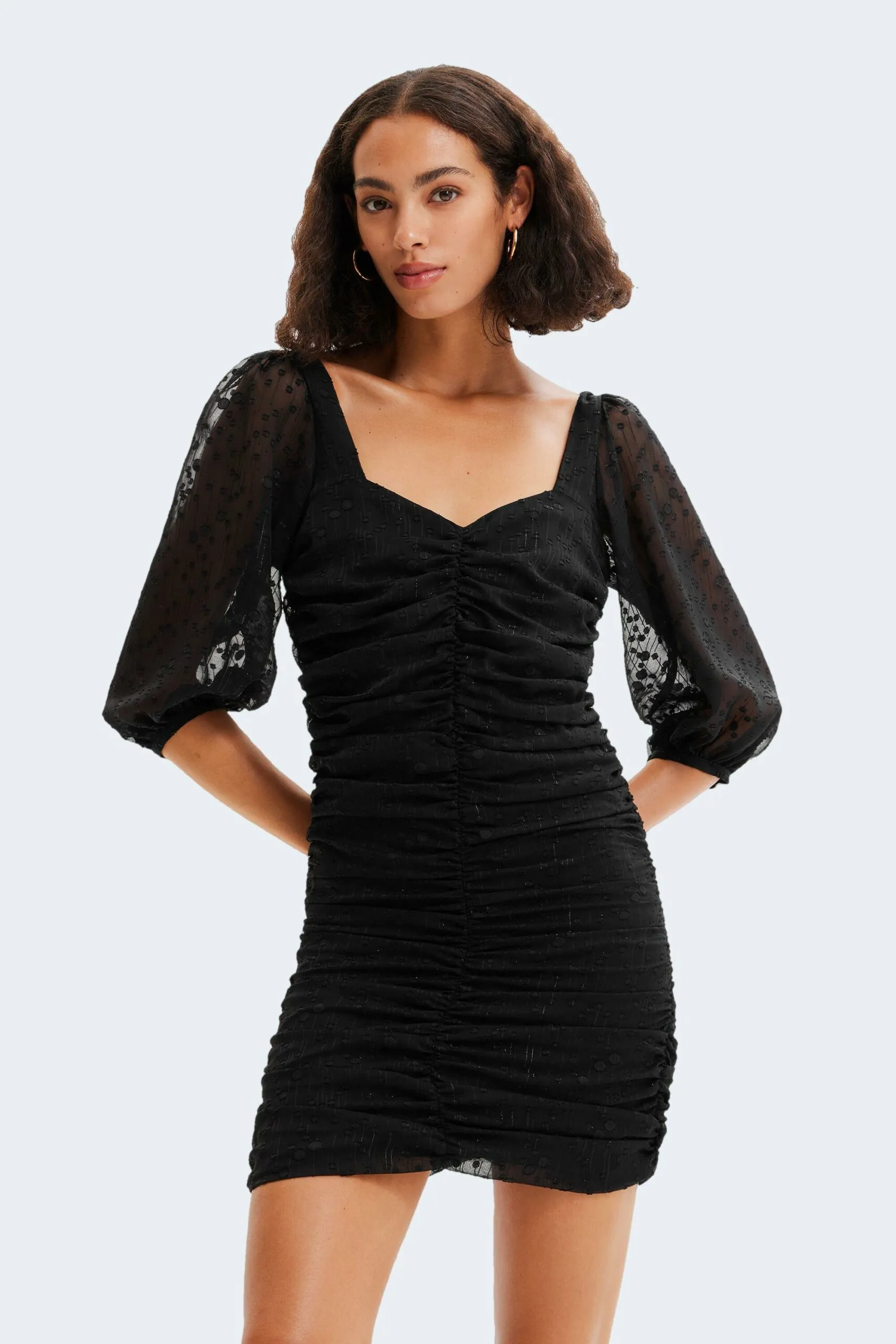 Vestito midi Desigual vest pretty Nero