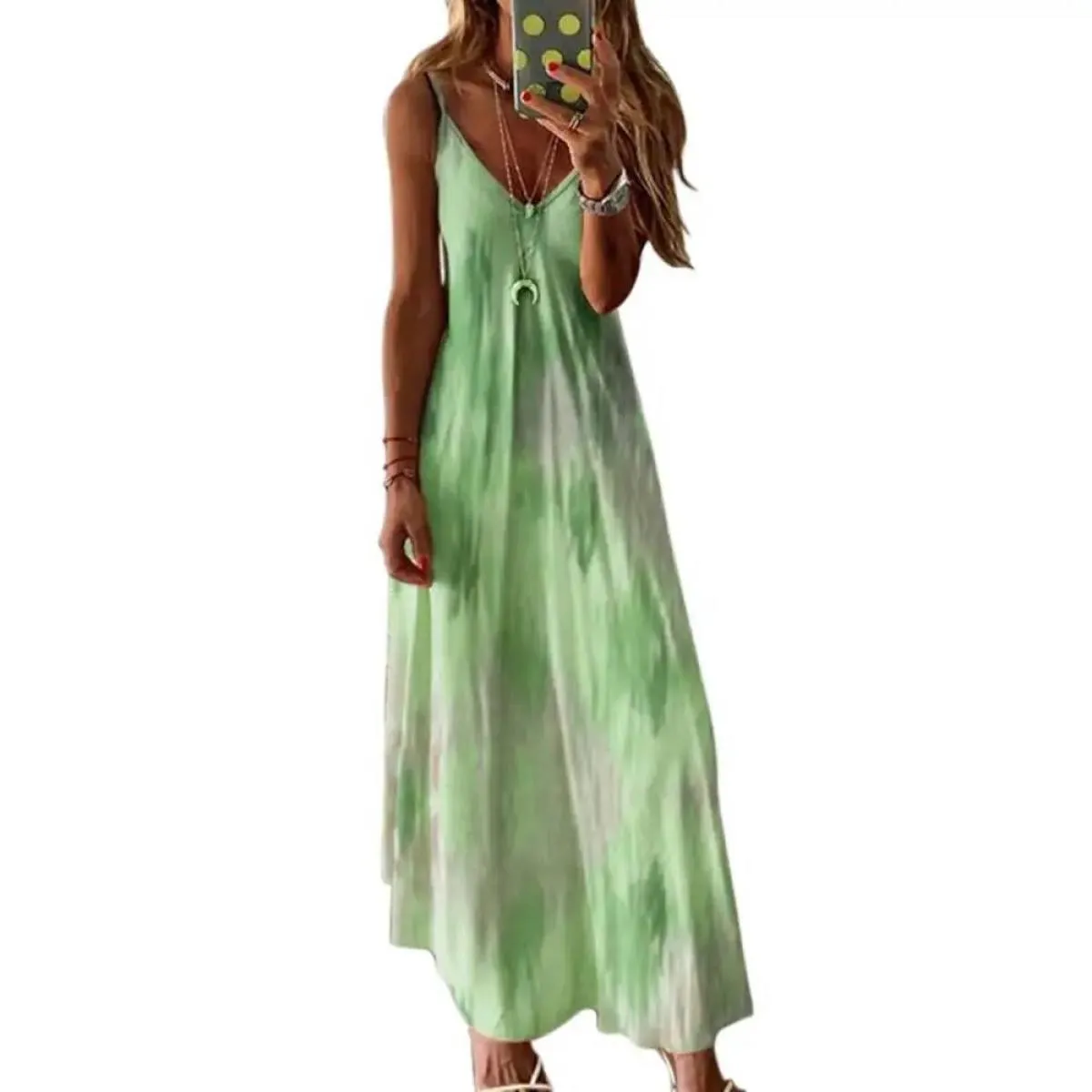 Vestito per le donne Abbigliamento 2024 Summer Beach Vacation Canotta Gonna lunga floreale Femminile Elegante Maxi Abito longuet